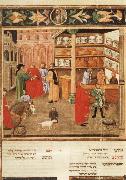 unknow artist Scene of Pharmacy,from Avicenna's Canon of Medicine oil painting artist